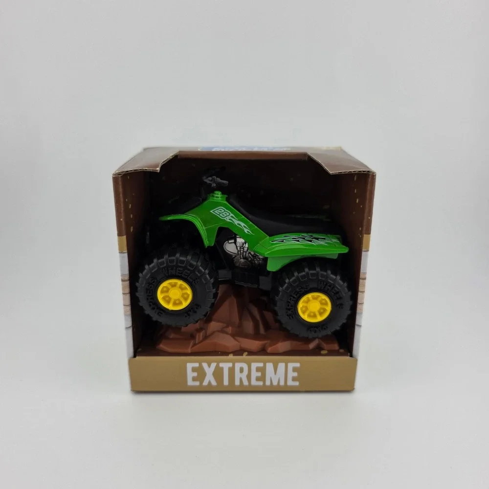 Turbo Wheels Extreme ATV‎ Die Cast Vehicle Green Yellow Tires Toy